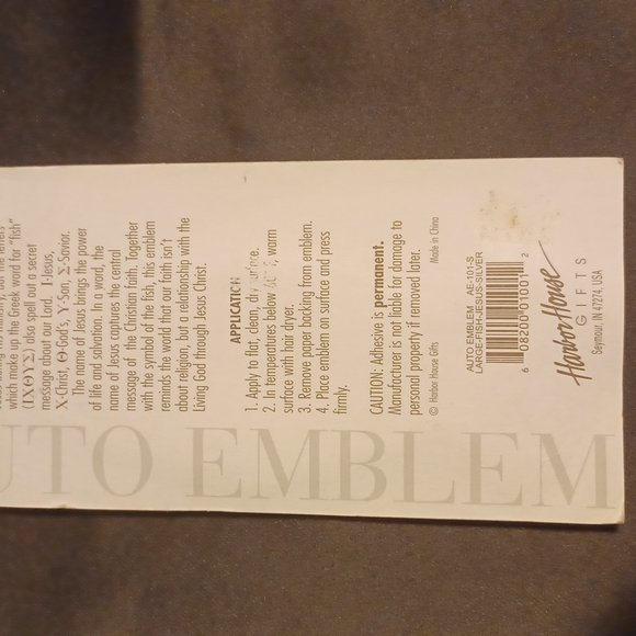 Jesus Auto Emblem. Silver - Picture 4 of 4